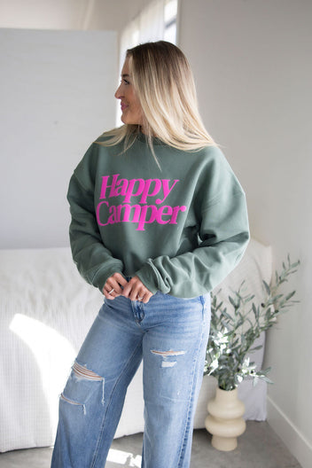 Happy Camper Graphic Crew