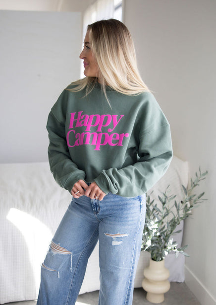 Happy Camper Graphic Crew product view