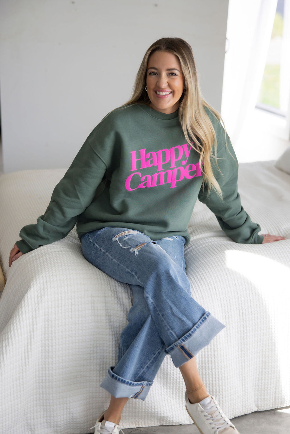 Happy Camper Graphic Crew