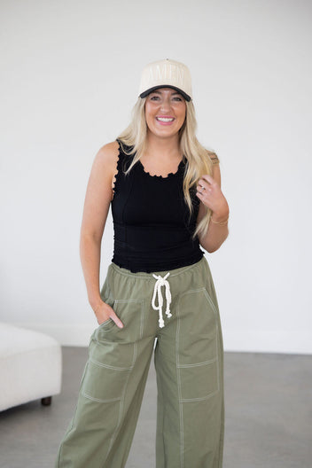 Lester Scallop Hem Tank