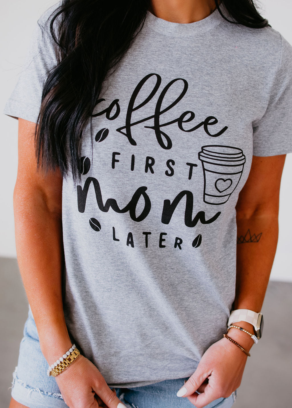 image of Coffee First Graphic Tee