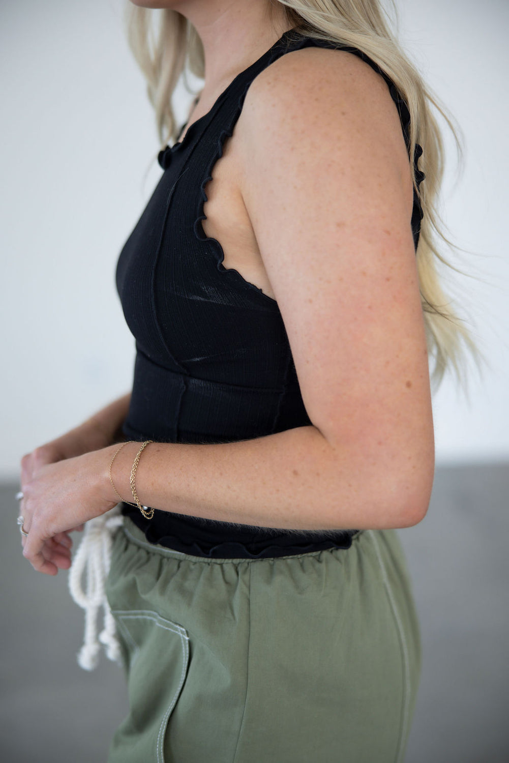 Lester Scallop Hem Tank