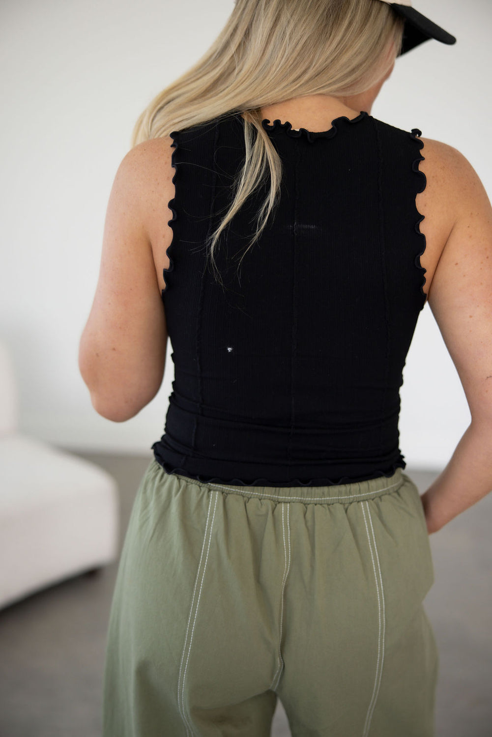 Lester Scallop Hem Tank