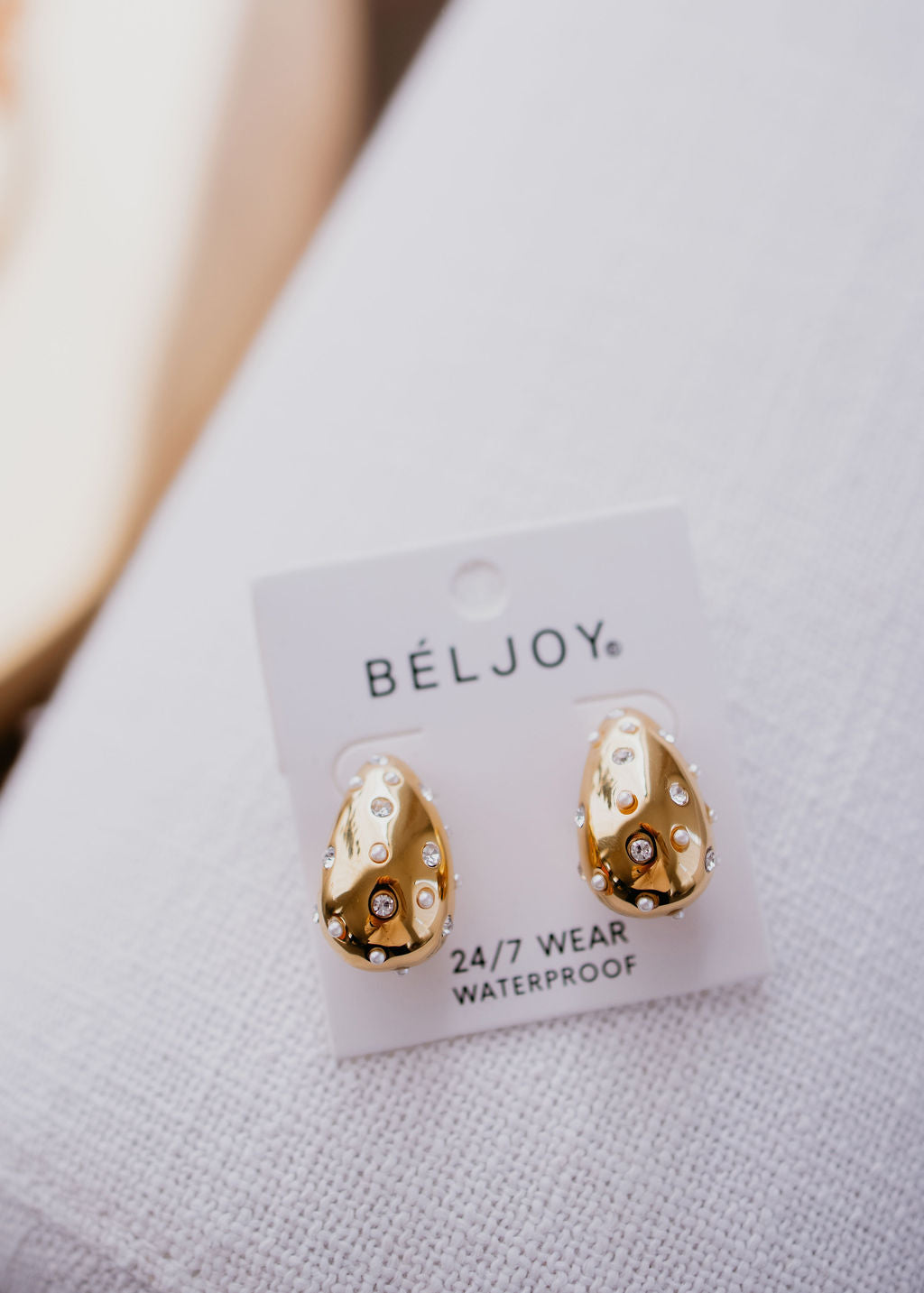 image of Wallie Water Drop Pearl Earrings