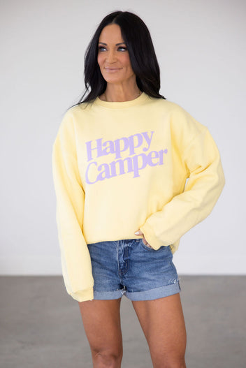 Happy Camper Graphic Crew