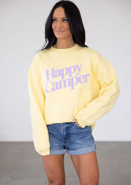 Happy Camper Graphic Crew product view