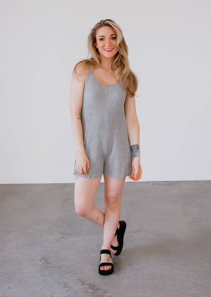 Imogen Ribbed Knit Romper