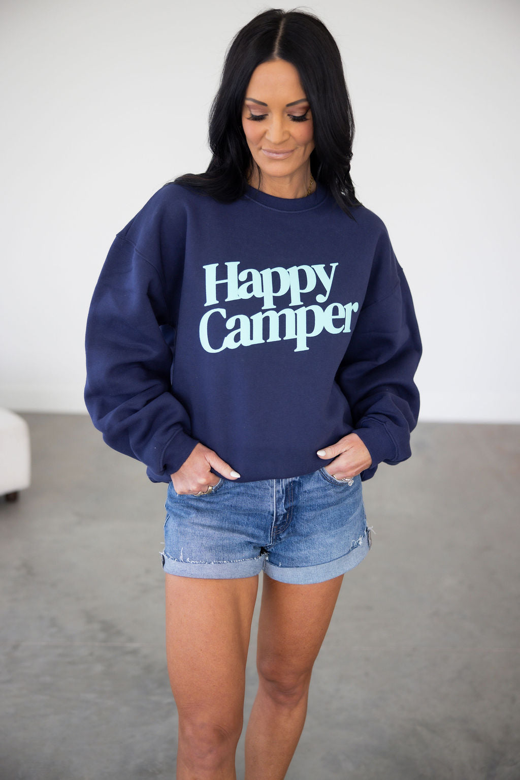 image of Happy Camper Graphic Crew