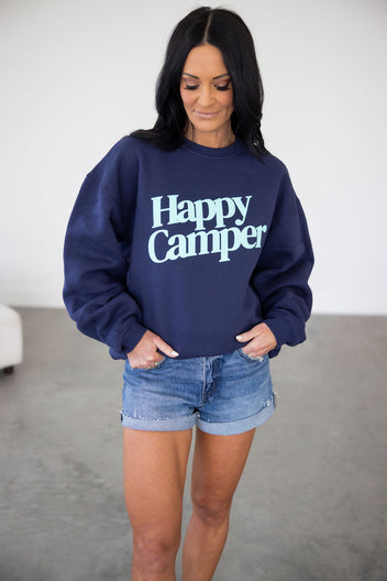 Happy Camper Graphic Crew