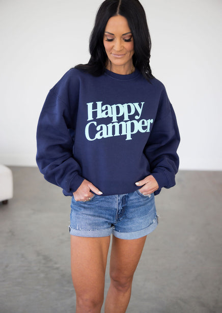 Happy Camper Graphic Crew product view