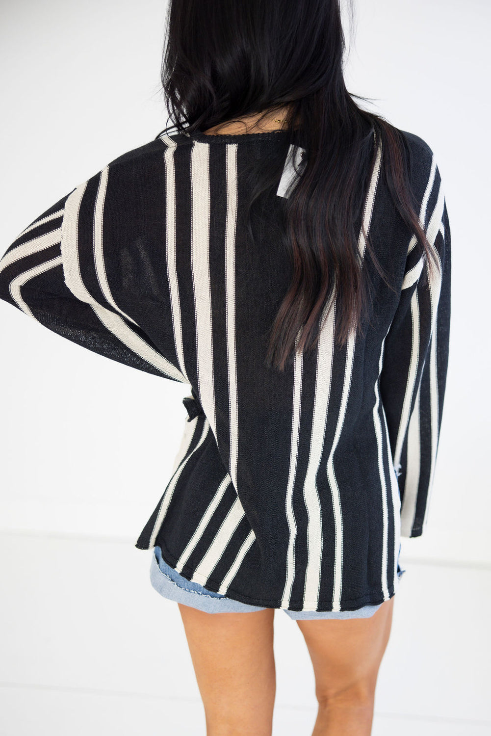 Anika Striped Tunic Sweater