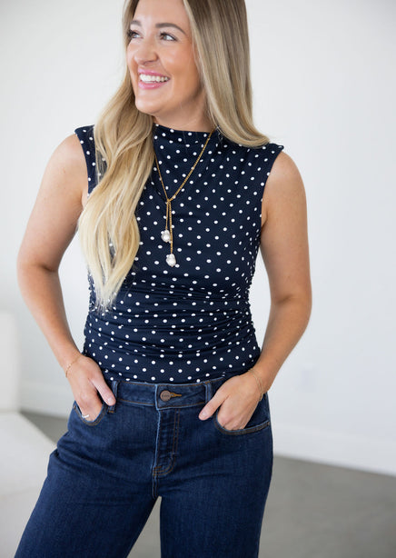 Kenlie Polka Dot Top product view