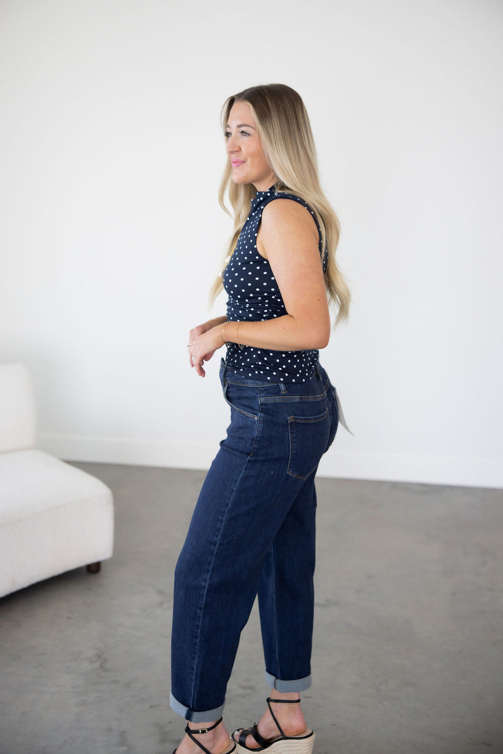 Kenlie Polka Dot Top