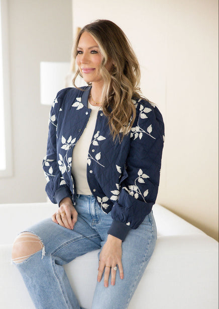 Nova Quilted Bomber Jacket product view