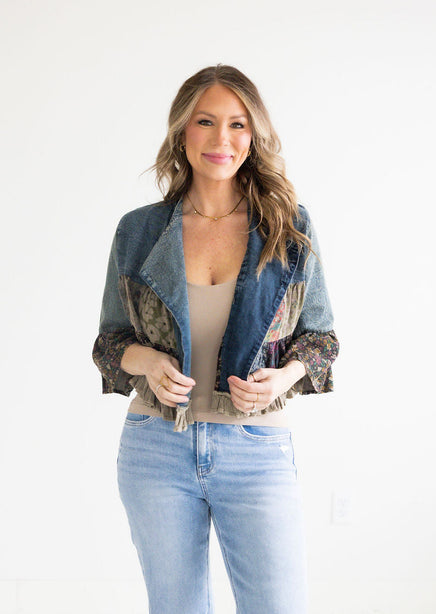 Indy Embroidered Crop Jacket product view