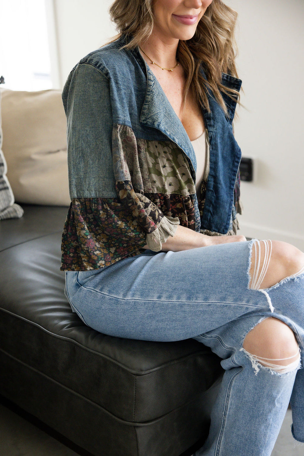 Indy Embroidered Crop Jacket