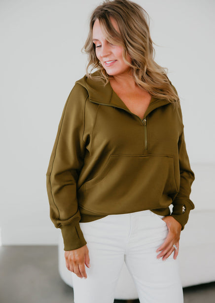 Quincey Quarter Zip Pullover