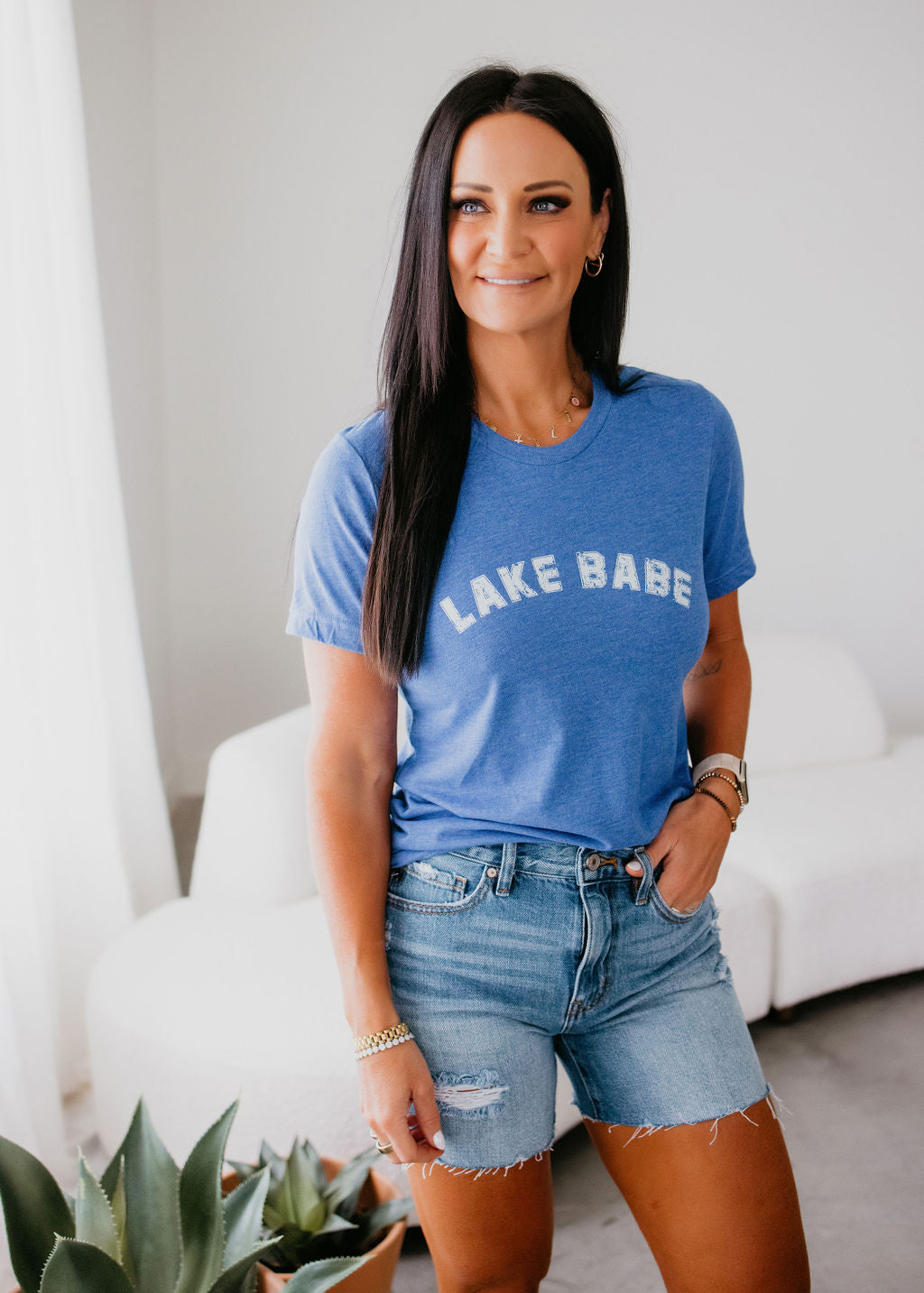 image of Lake Babe Varsity Graphic Tee