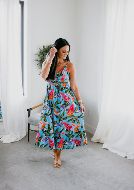 Tallulah Tropical Print Dress