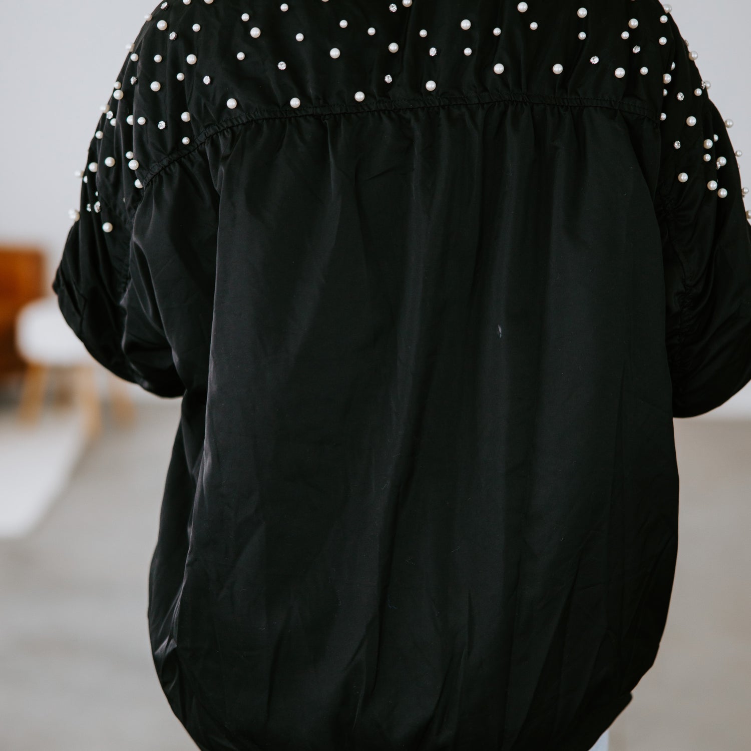 Barrett Rhinestone Bomber Jacket