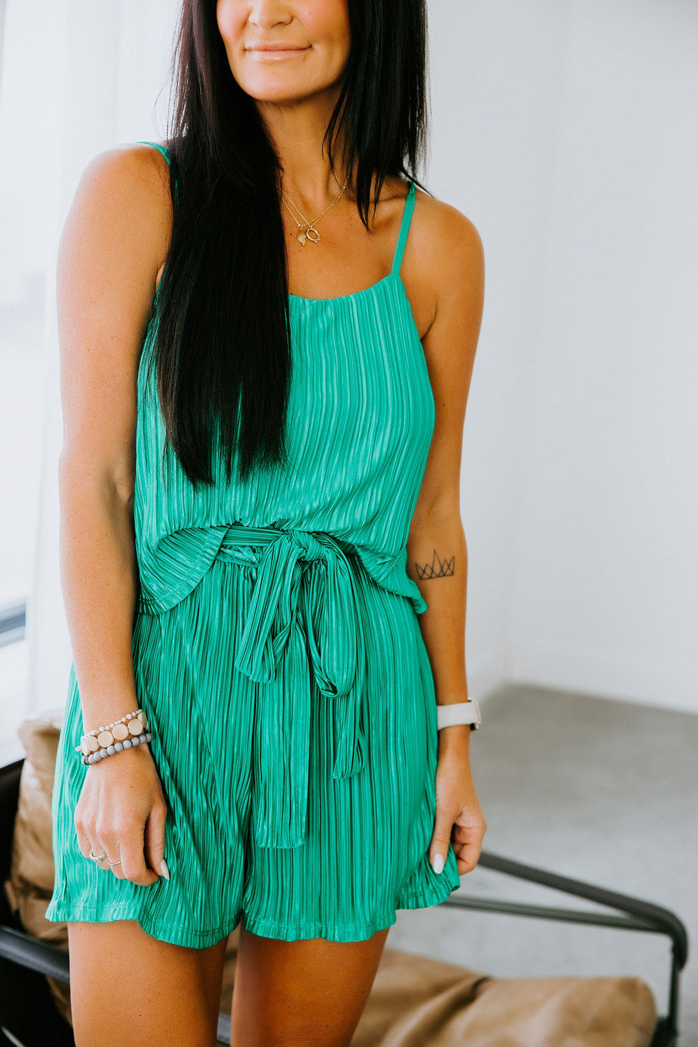 Kian Pleated Romper