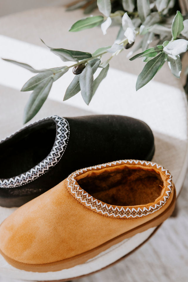 Eva Embroidered Platform Mules