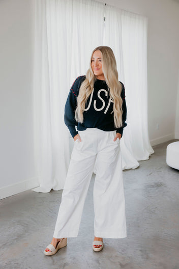 Amaya Pleated Wide Leg Pants