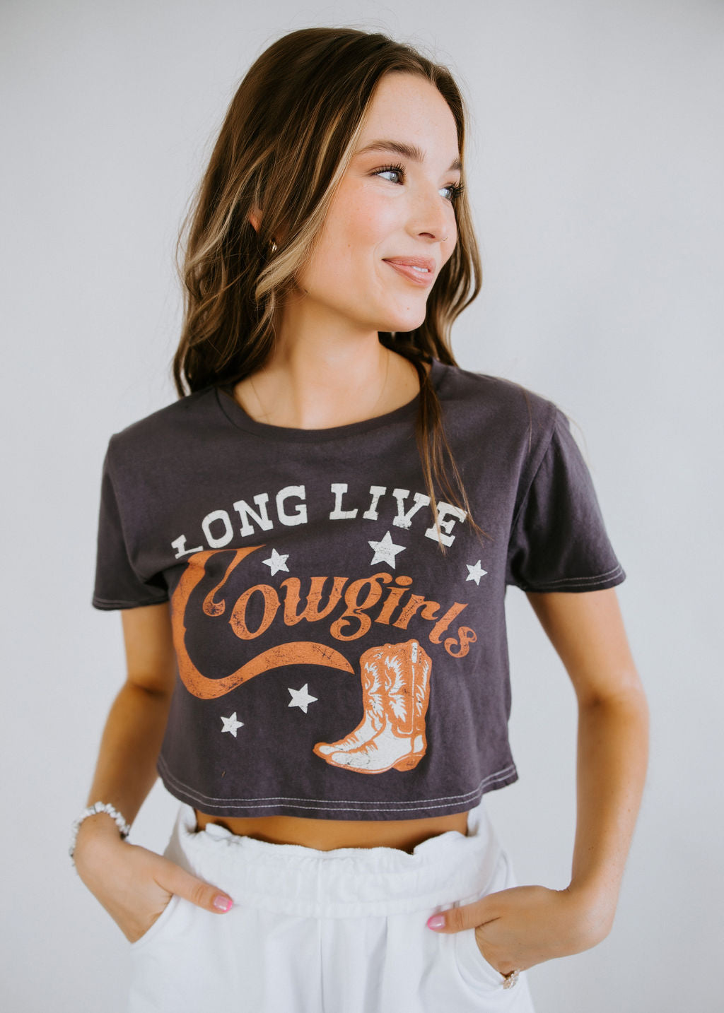 Long Live Cowgirls Crop Tee