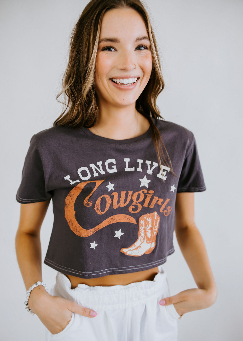 Long Live Cowgirls Crop Tee