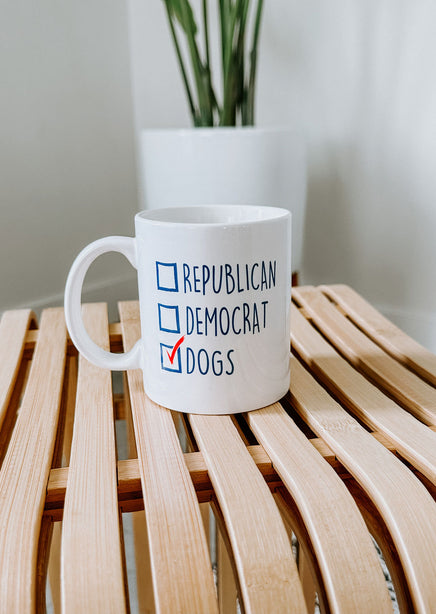 I Vote Dogs Mug