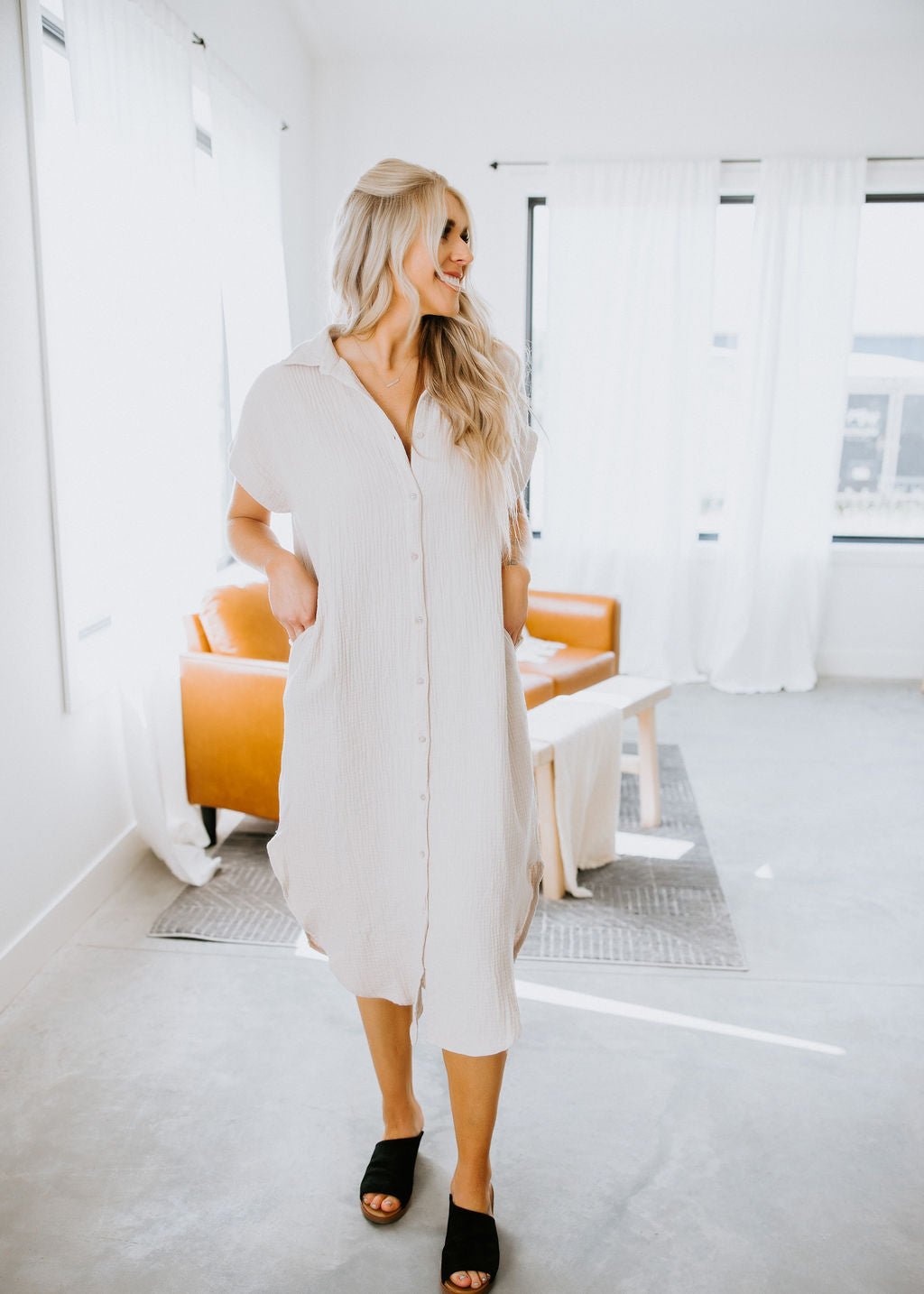 Kaelea Button Down Dress