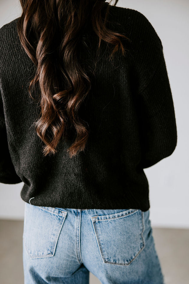 Dazzling Sequin Bow Sweater