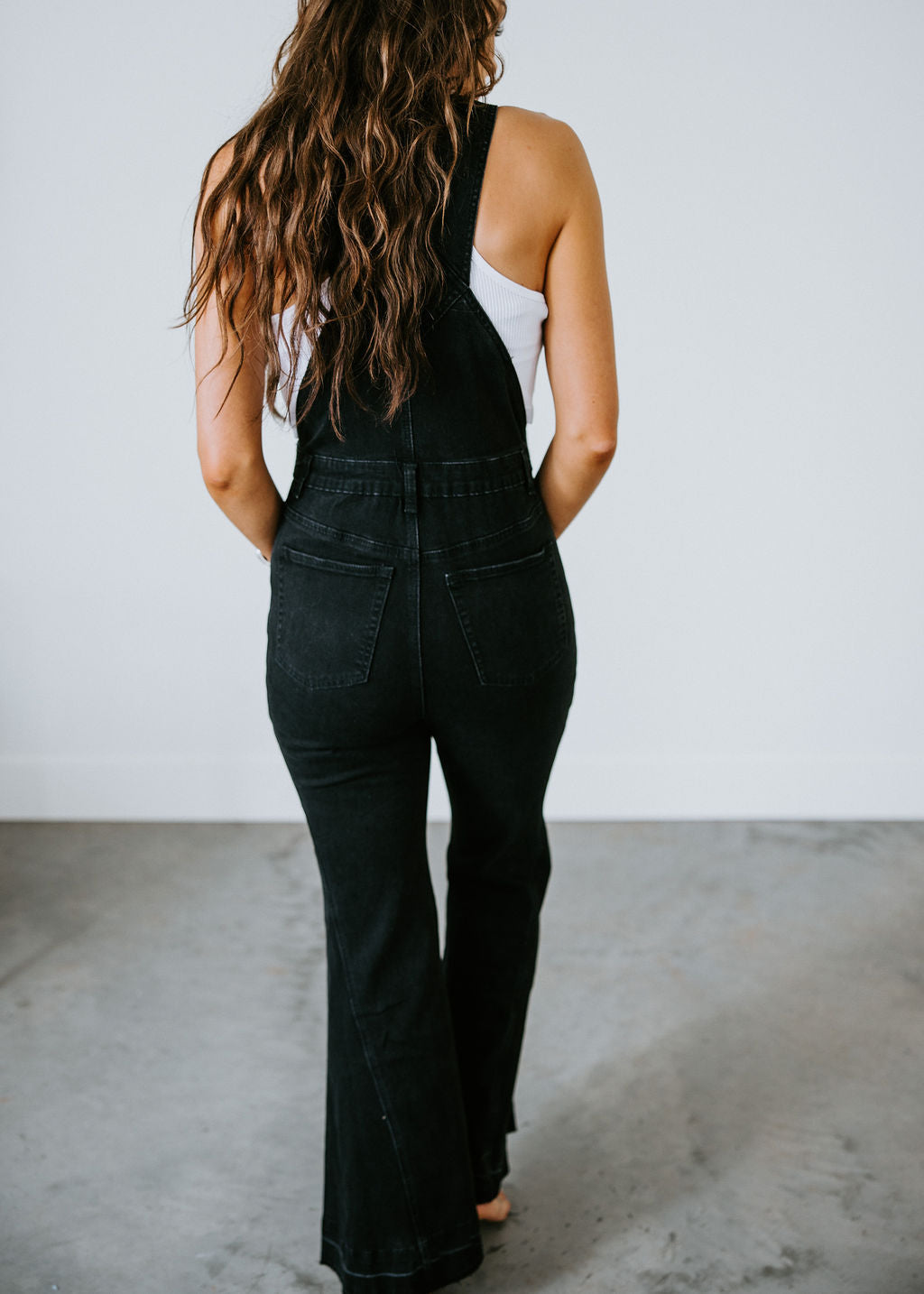 Jessie Denim Flare Overalls