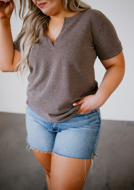 Haeden Waffle Knit Top