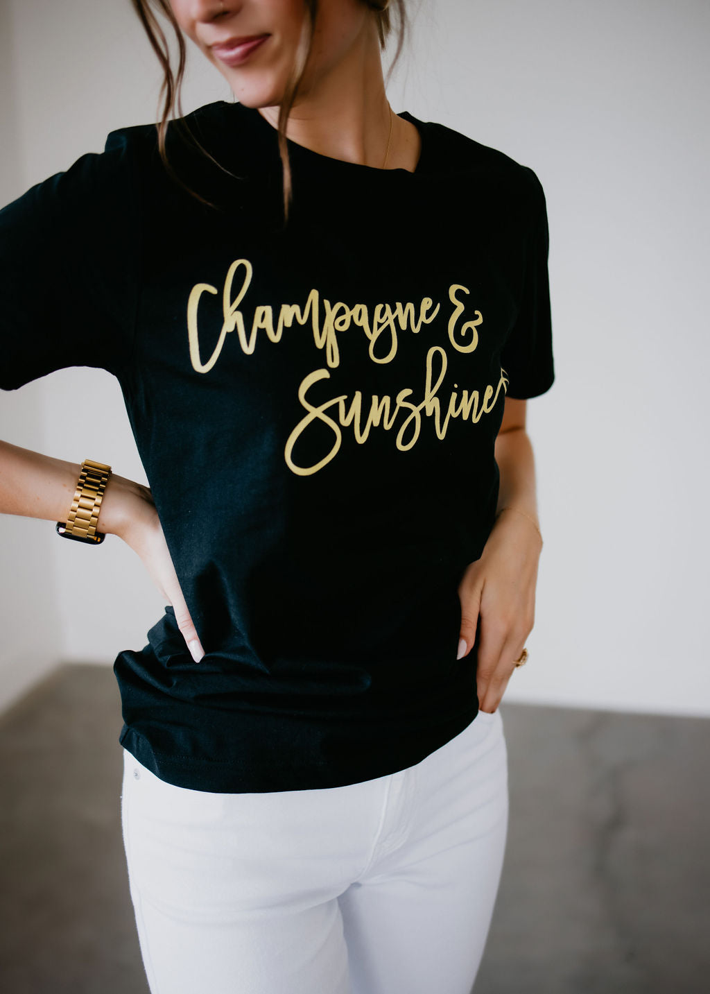 image of Champagne and Sunshine Graphic Tee