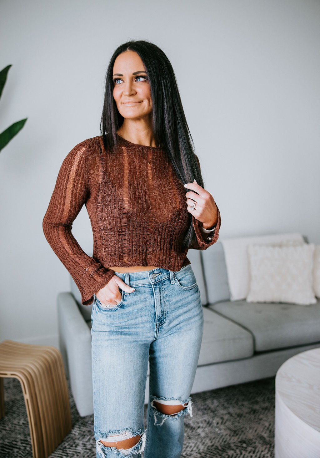 Avah Cropped Sweater