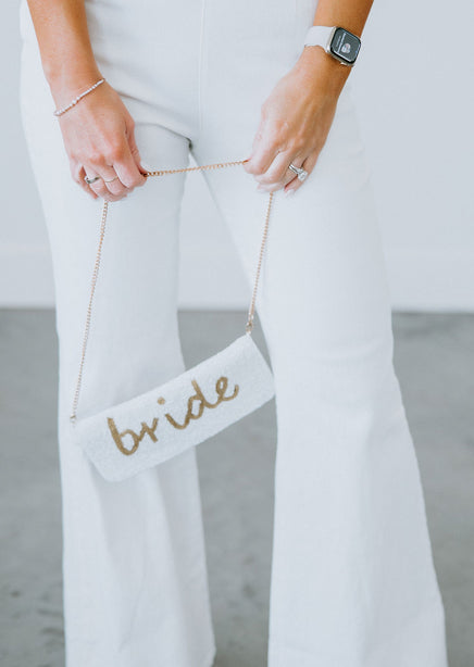 Bride Beaded Crossbody Bag
