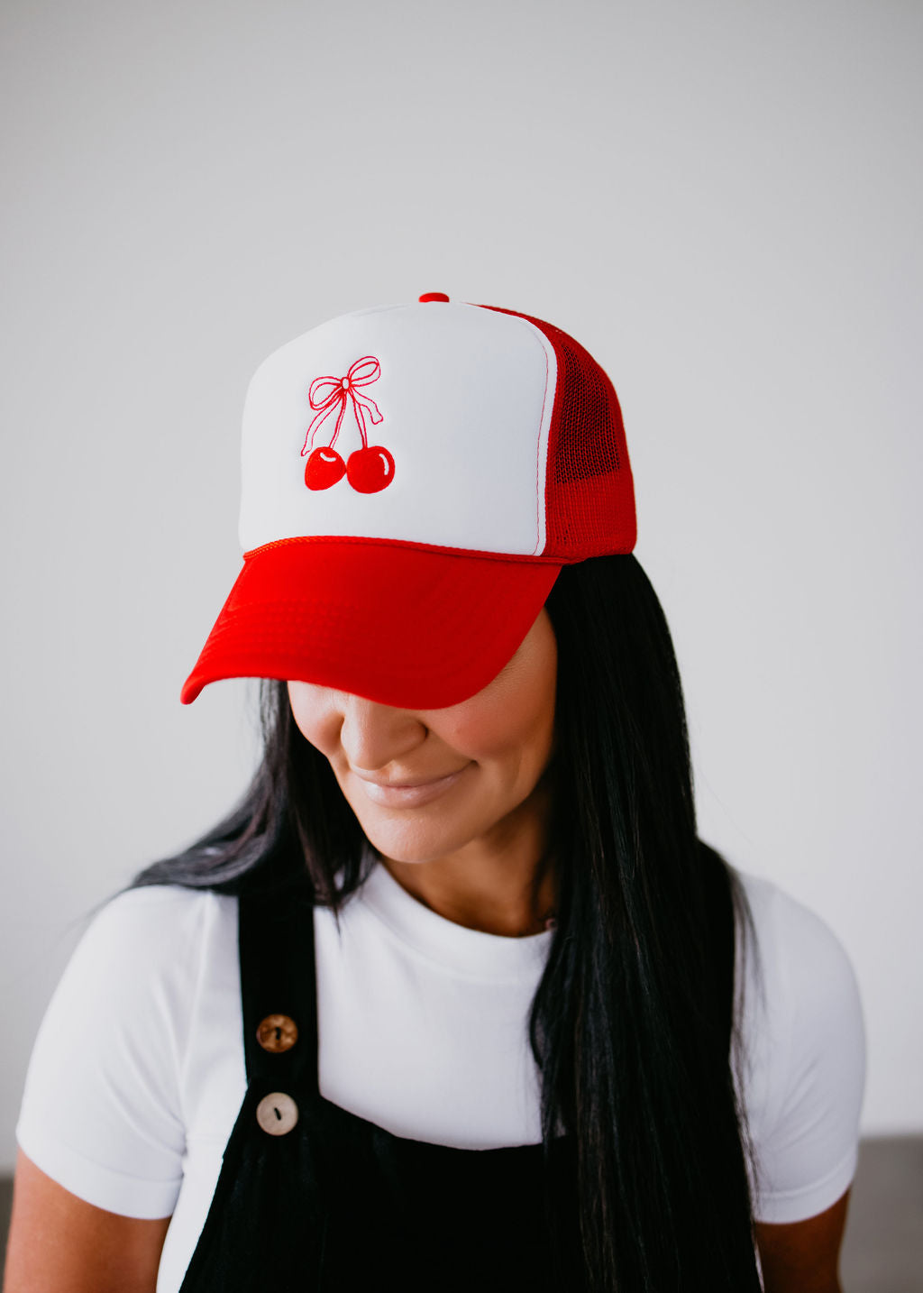 image of Cherry Bow Trucker Hat