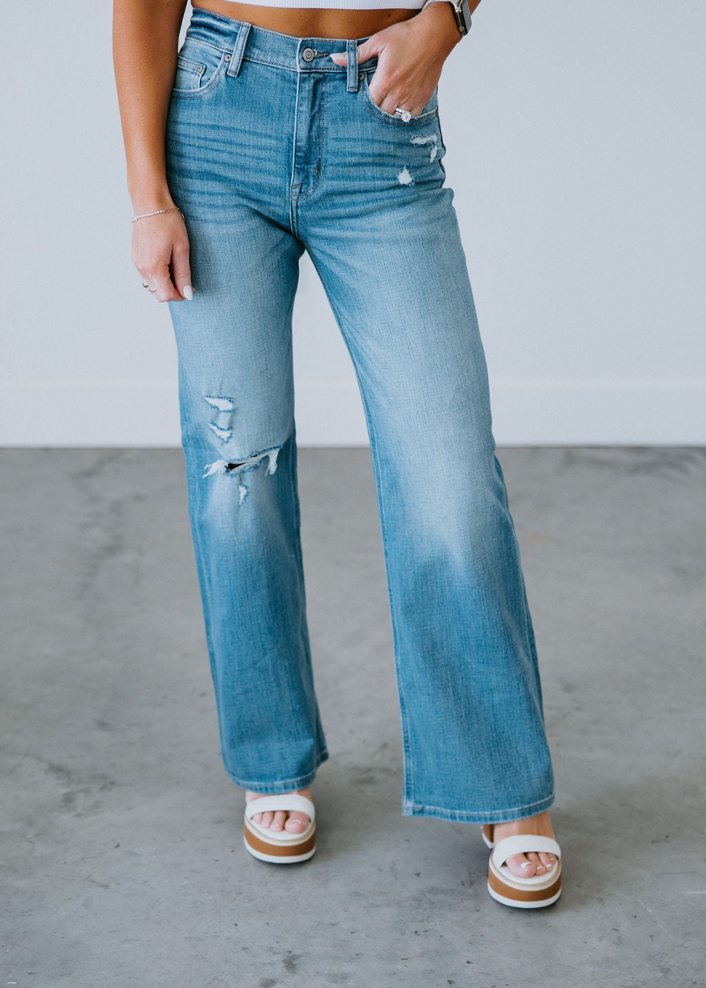 Brooke Wide Flare Jean