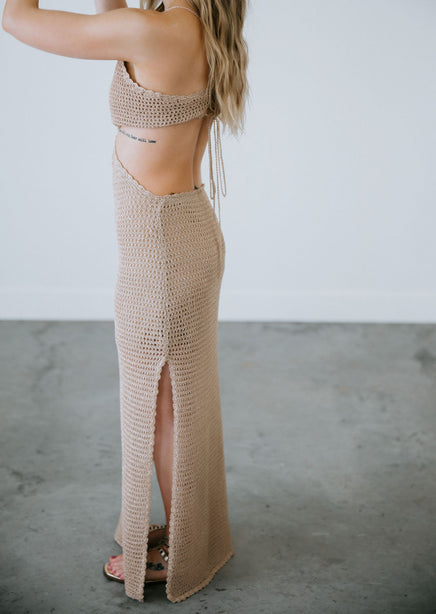 Marah Crochet Midi Dress