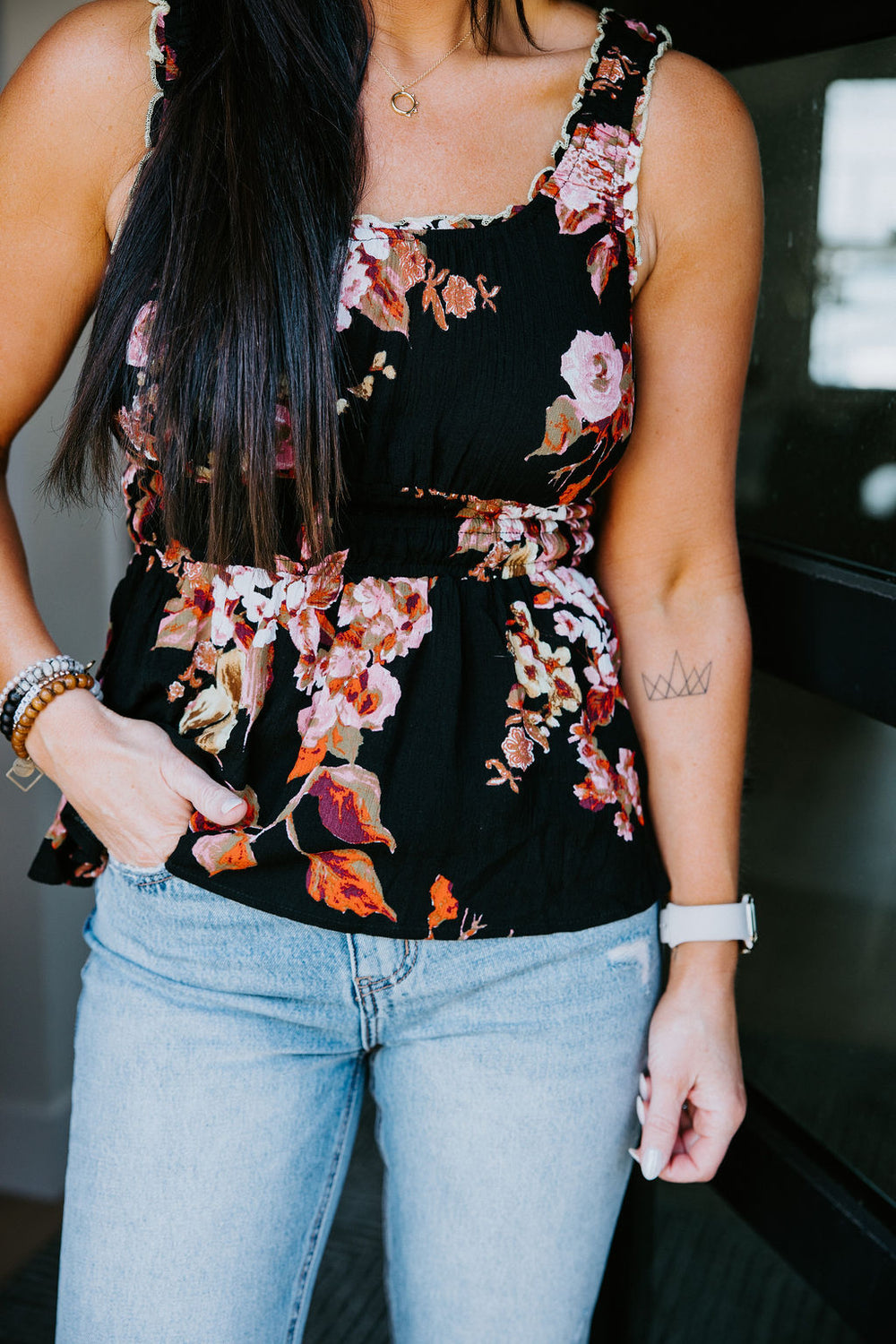 Floral Paradise Peplum Blouse