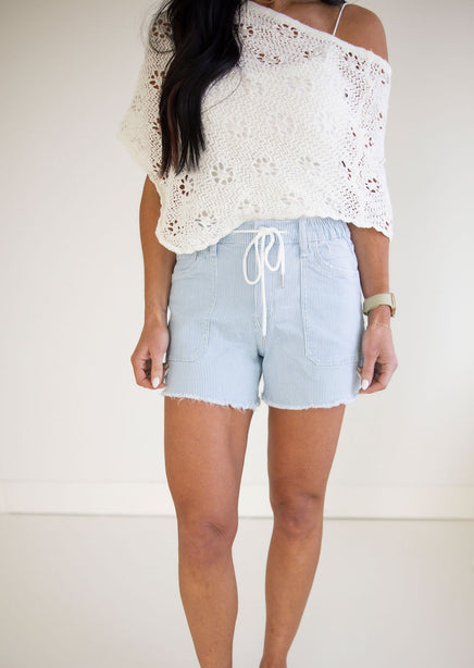 Eilish Lovervet Denim Shorts product view