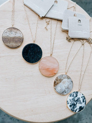 Stunning Stone Pendant Necklace