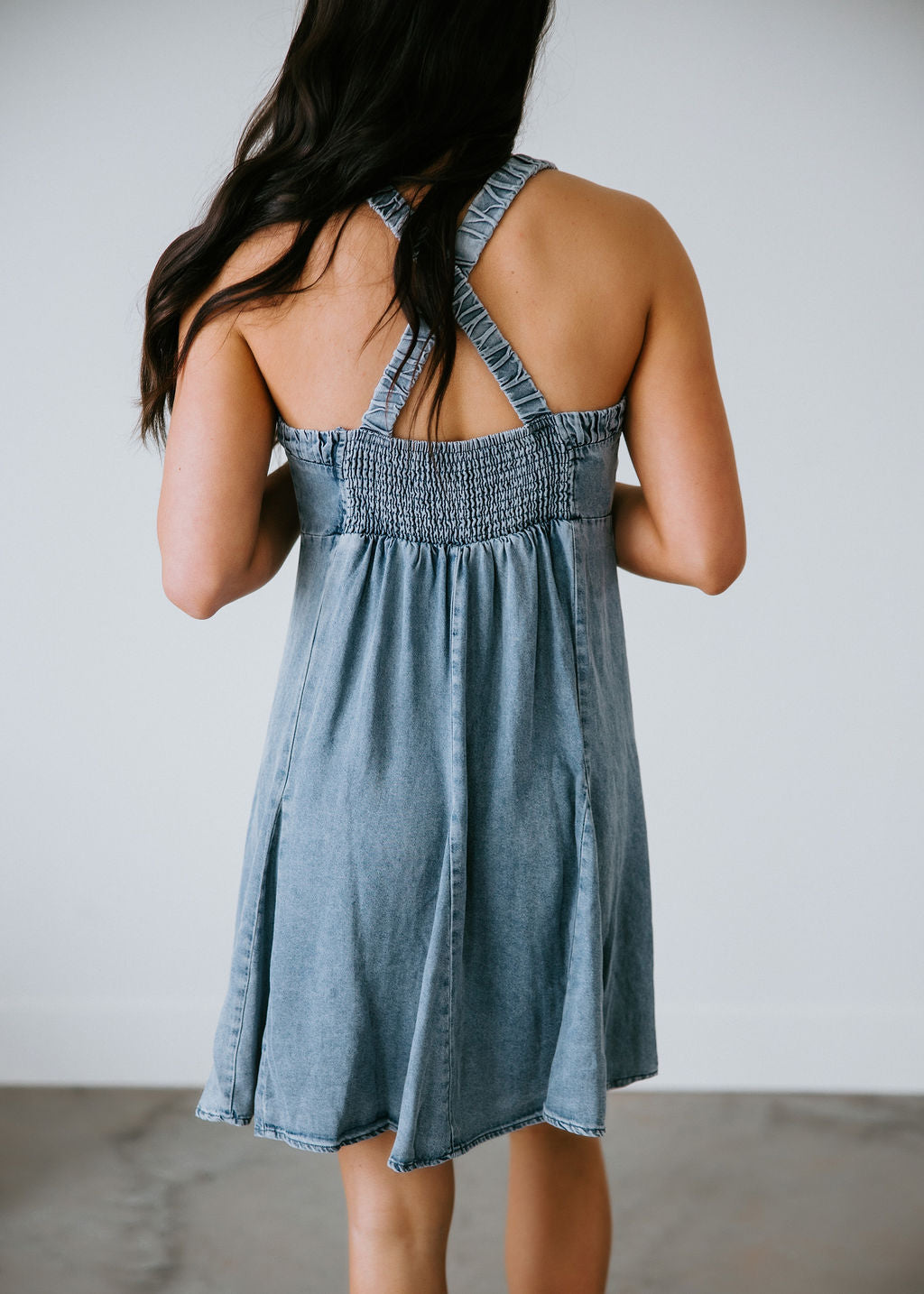 Sweetheart Denim Dress