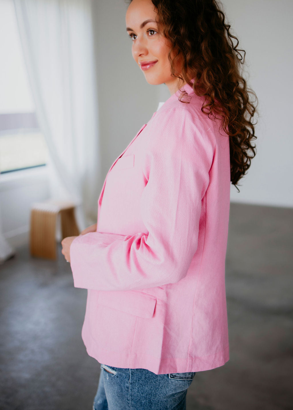 Classic Look Linen Blazer