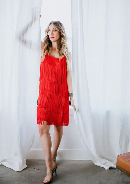 Kit Fringe Mini Dress | Lauriebelles Kit Fringe Mini Dress | Lauriebelles