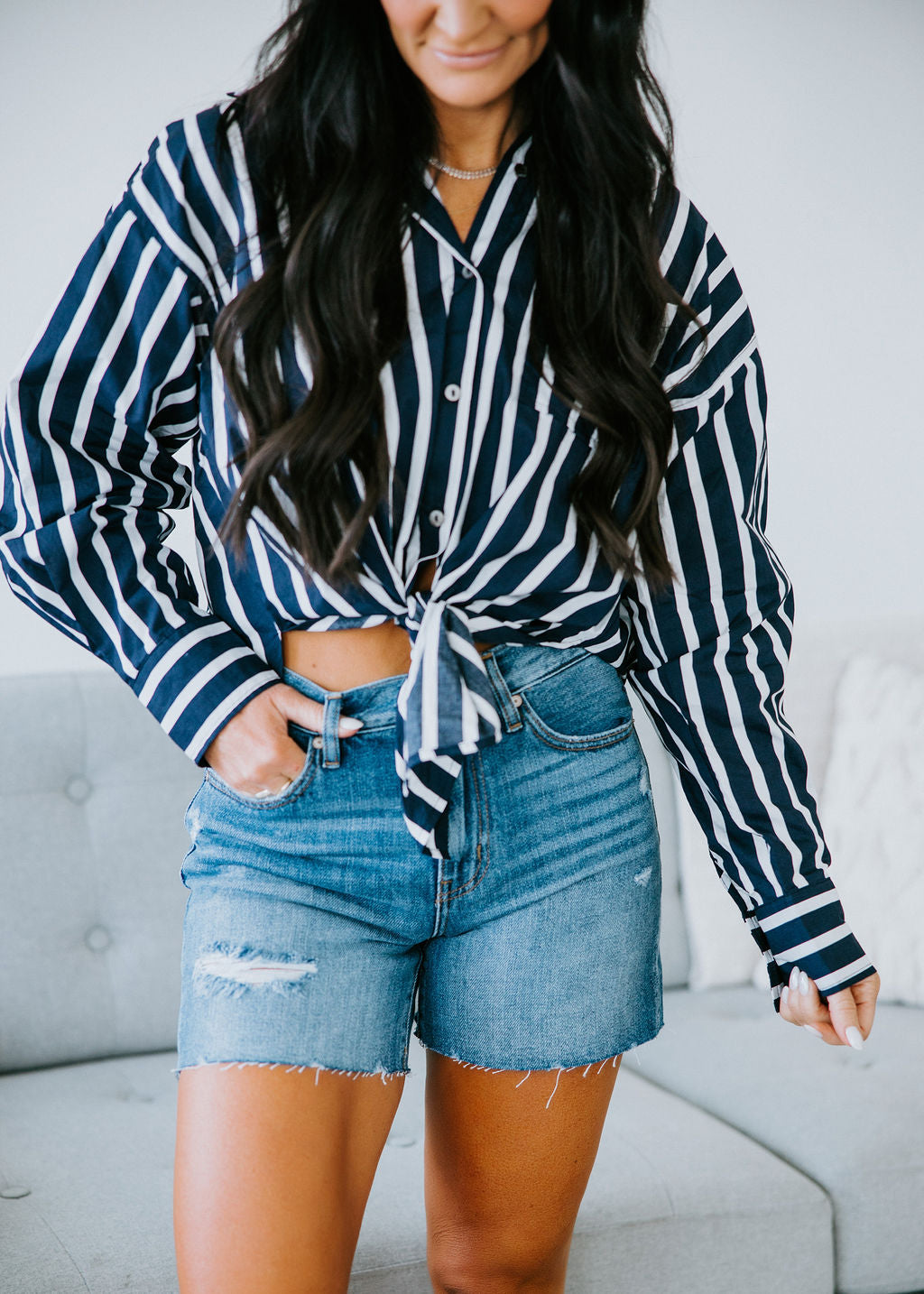 image of Tricia Striped Shirt