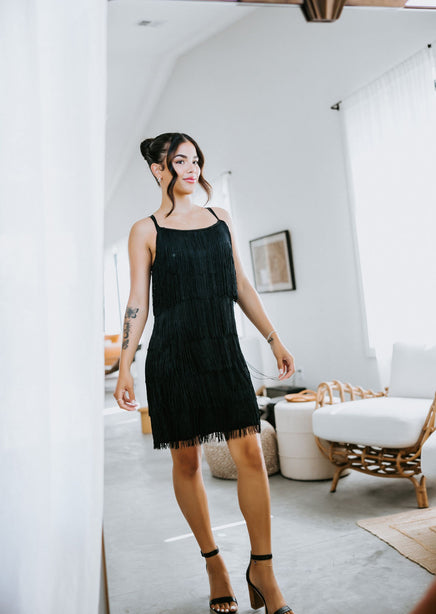 Kit Fringe Mini Dress | Lauriebelles Kit Fringe Mini Dress | Lauriebelles