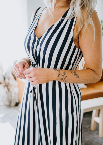 Sistine Striped Maxi Dress