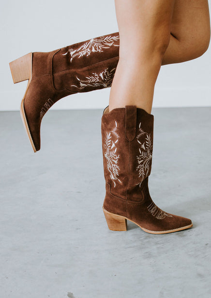 Faye Floral Boots